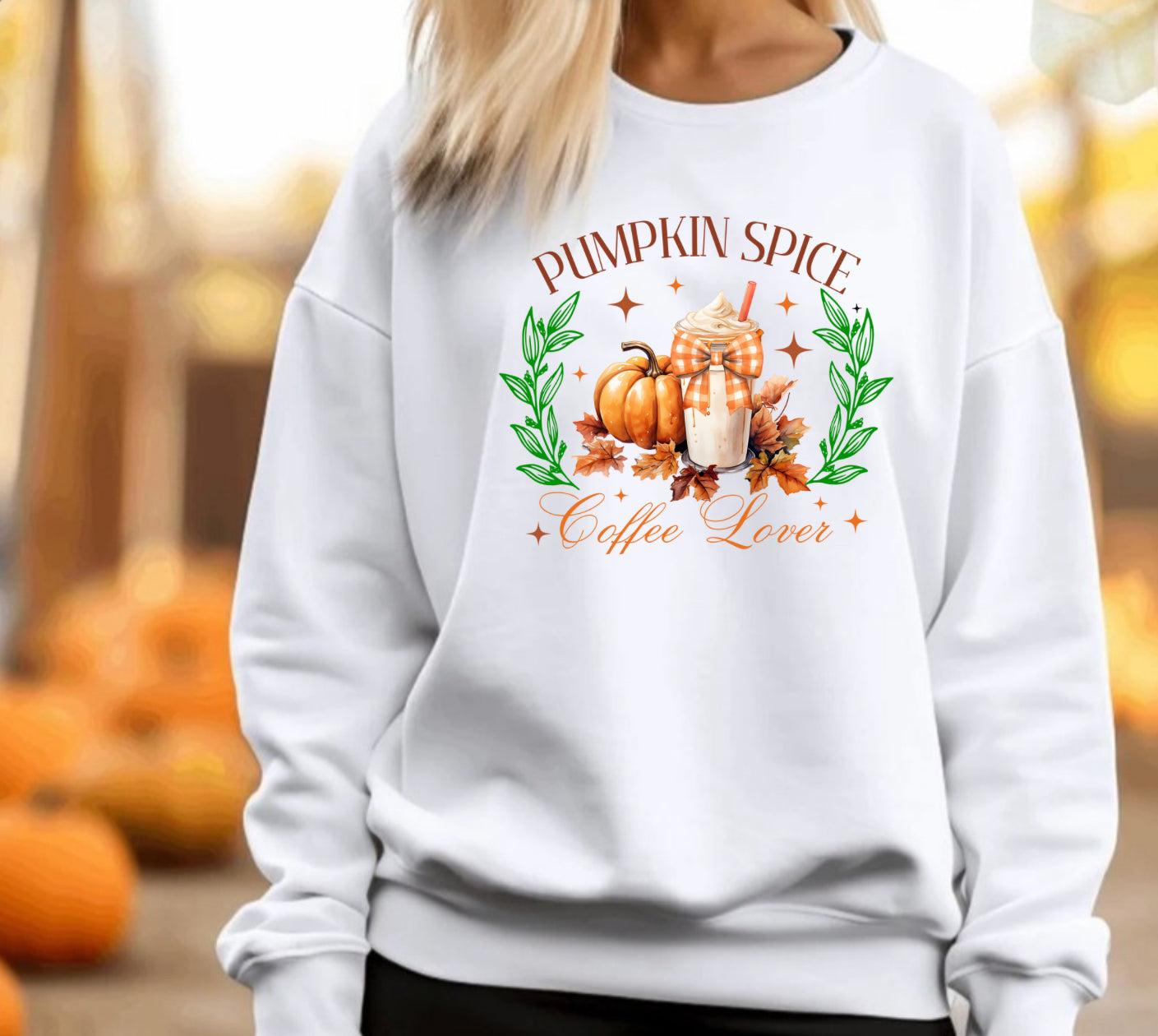 Pumpkin spice fall sweatshirt