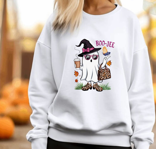 Boo Jee ghost halloween sweatshirt