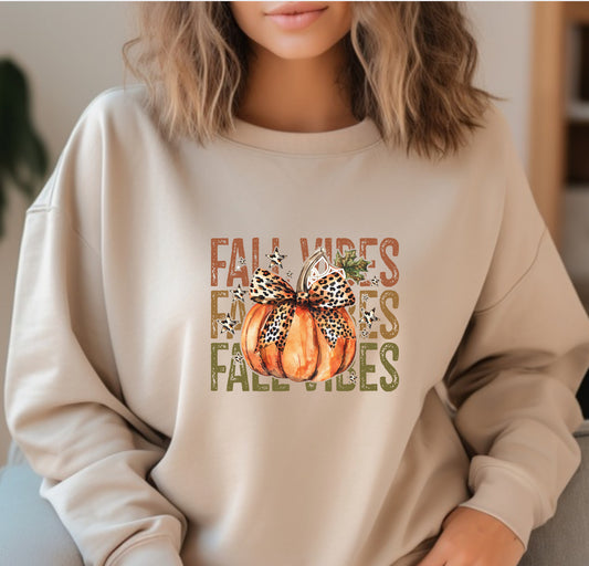 Cute pumpkin fall vibes sweatshirt