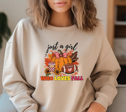 Just a girl who loves fall Sweatshirt