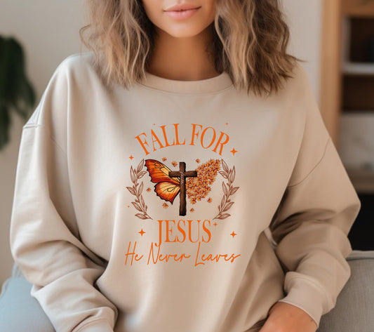 Fall for Jesus Butterfly sweatshirt