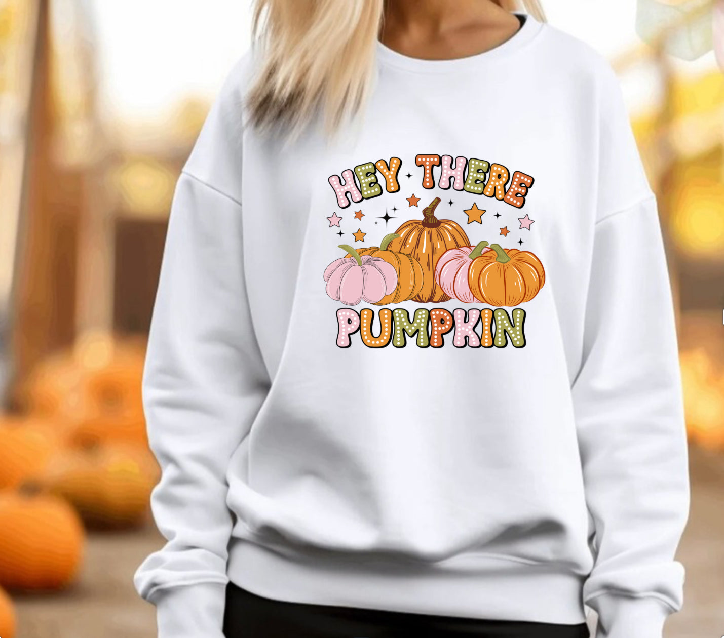 Hey there pumpkin fall sweatshirt