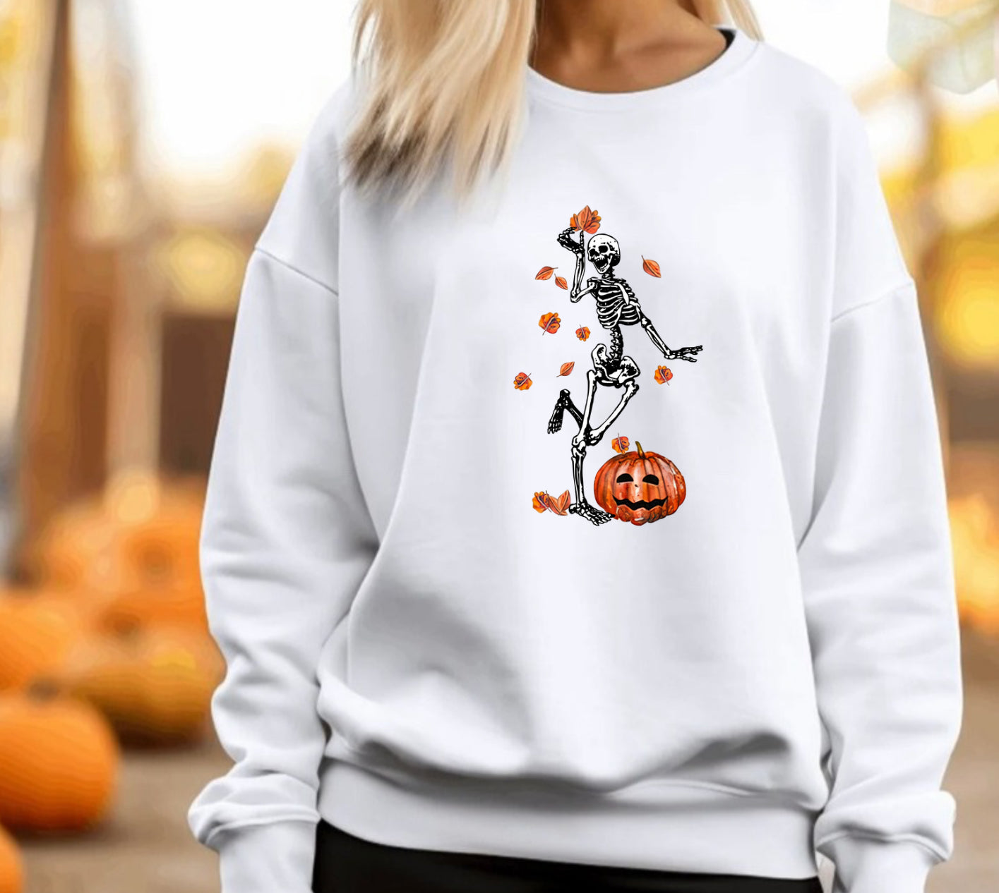 Dancing skeleton Halloween sweatshirt