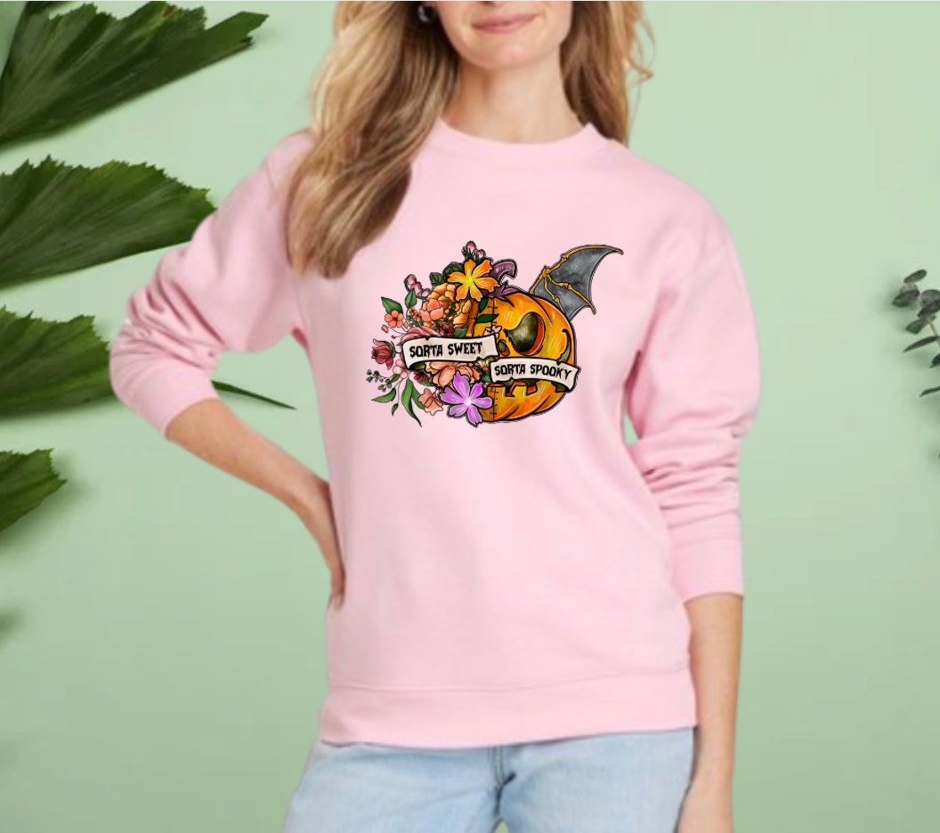 Sorta sweet sorta spooky sweatshirt