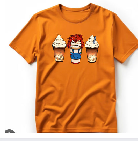 Chucky coffee T-shirt