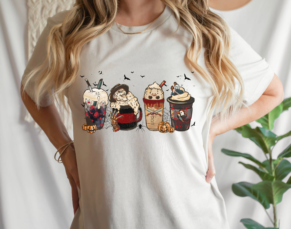 Halloween coffee collection T-shirt