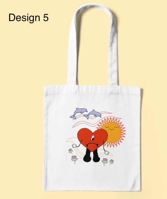 Bad bunny tote bags