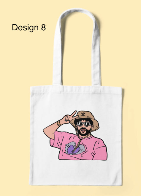 Bad bunny tote bags