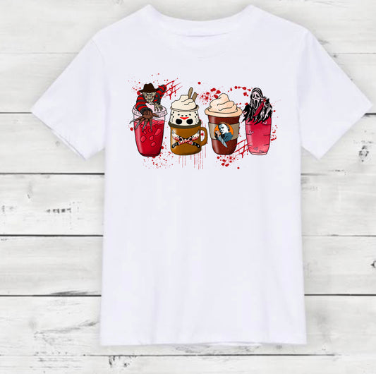 Bloody Halloween Coffee T-shirt, Sweatshirt