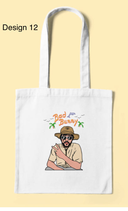 Bad bunny tote bags