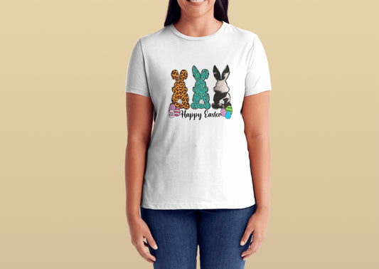 3 BUNNIES EASTER T-SHIRT