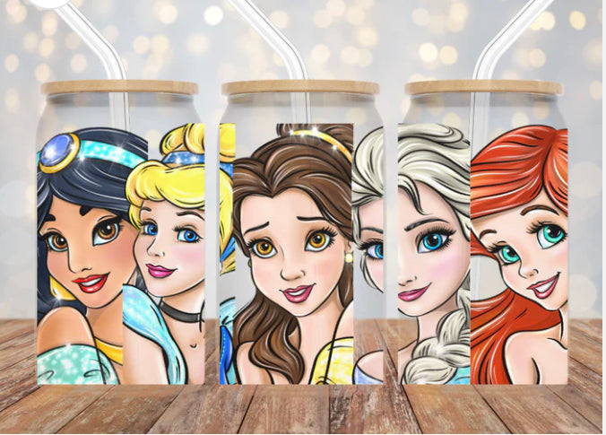 Princesses Glass cup