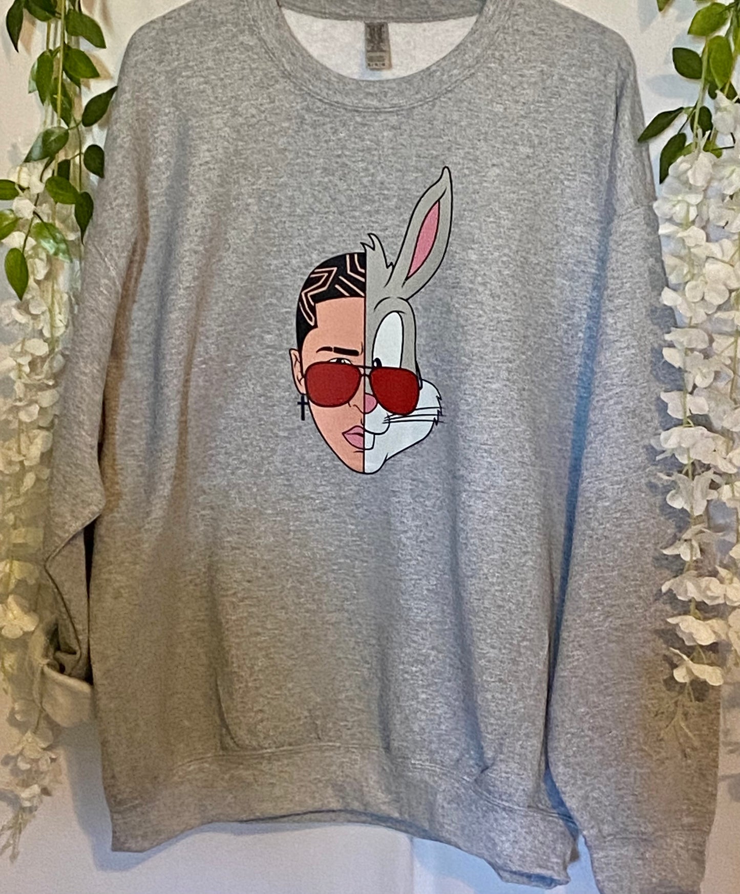 Bad bunny and bugs bunny sweatshirt