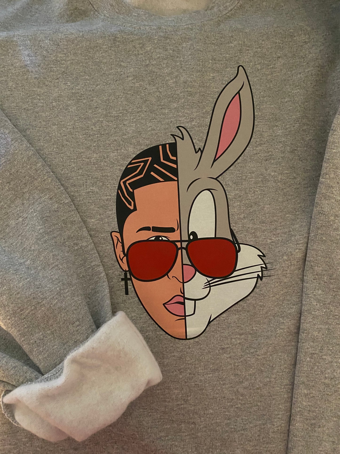 Bad bunny and bugs bunny sweatshirt