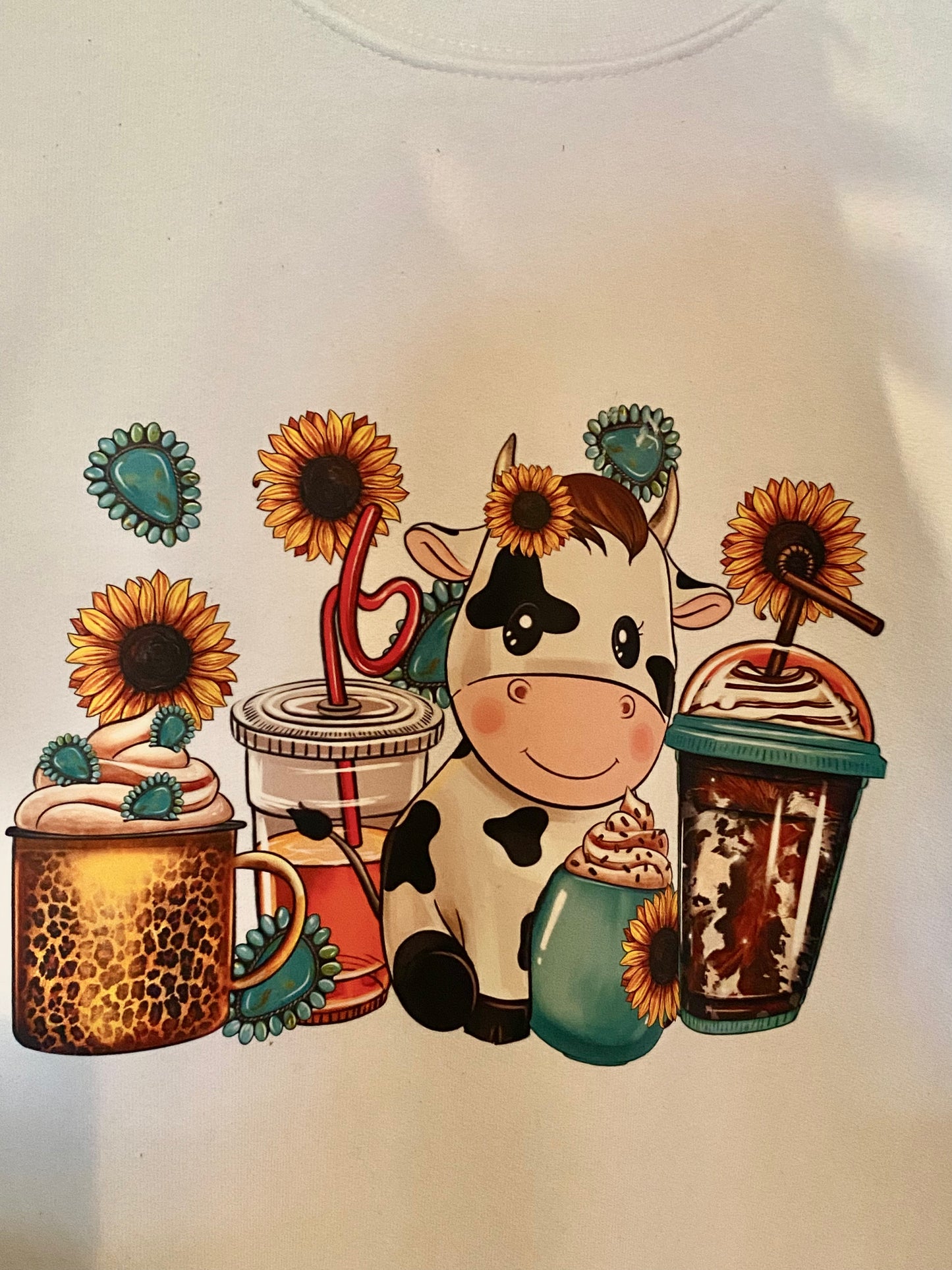 Cow coffee collection sweatshirt