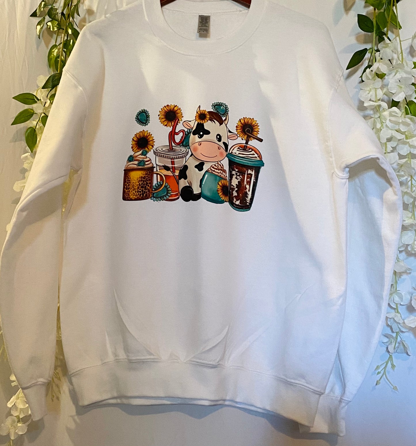 Cow coffee collection sweatshirt