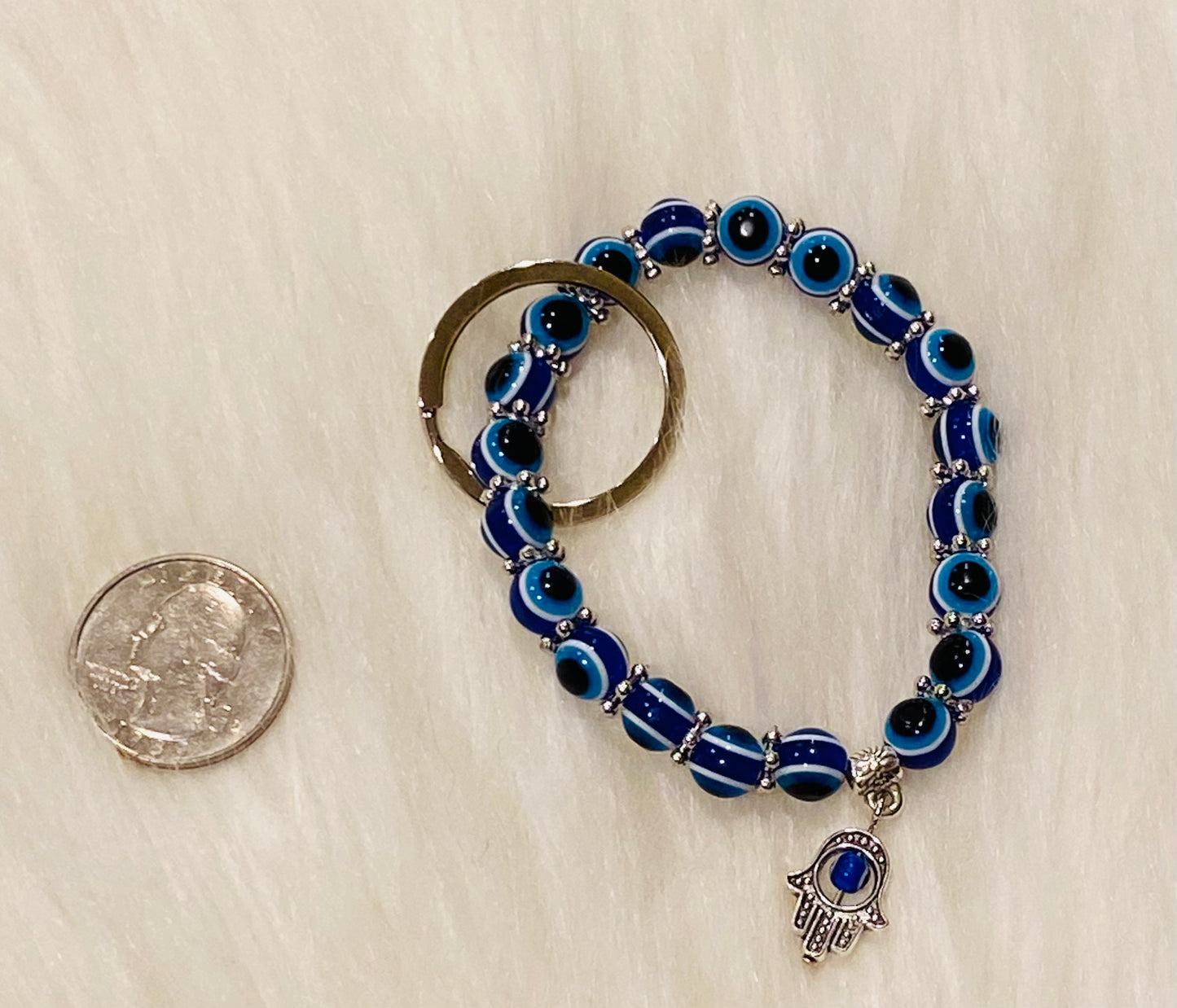 Evil eye Keychain Bracelet